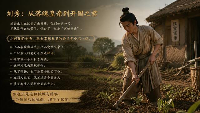 历史上最会“装老实”的皇帝，其实是刘秀

很多人第一次读东汉历史时，都会被刘秀“骗”了。

因为他看起来实在太不像皇帝。

不张扬，不霸道，不像秦始皇那样锋芒毕露，也不像曹操那样压迫感十足。

甚至很多时候，你会觉得他有点“老实”。

可真正懂历史的人都知道：

越是这种人，越危险。

因为刘秀最厉