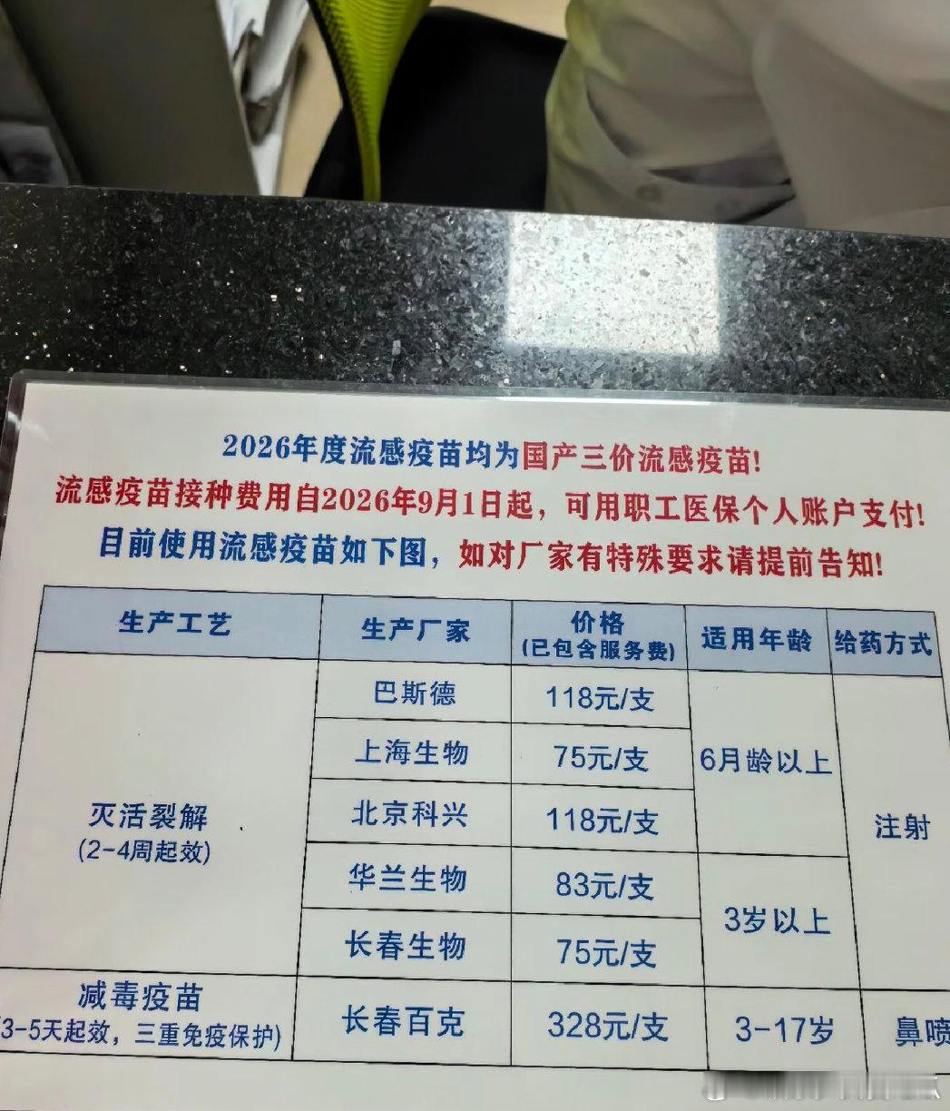 孩子马上快开学了，流感疫苗大家安排好了吗？我看了大V科普，说是这次流感疫苗得九月份打才能实现最大防御。

那我就只能等着孩子上学之后，九月中旬再去接种疫苗了。目前我们这边规定，疫苗可以用医保卡刷了，是9月1开始实行的。不知道每个地方一样吗？ ​