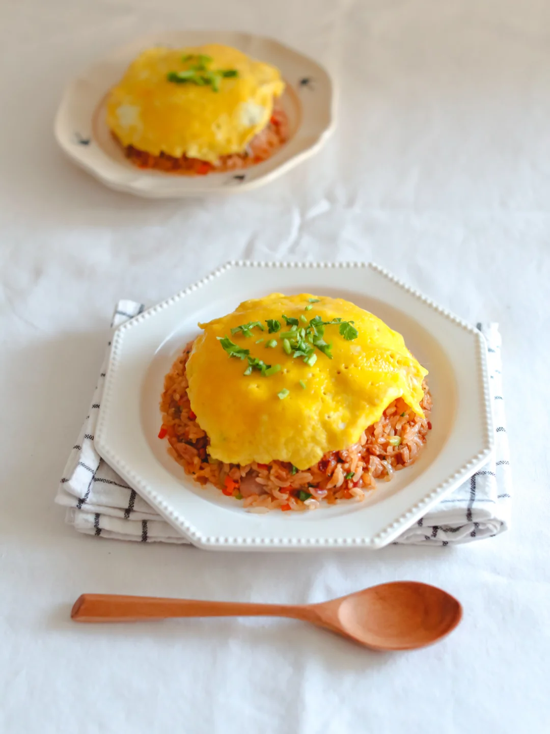 鸡肉番茄蛋堡炒饭