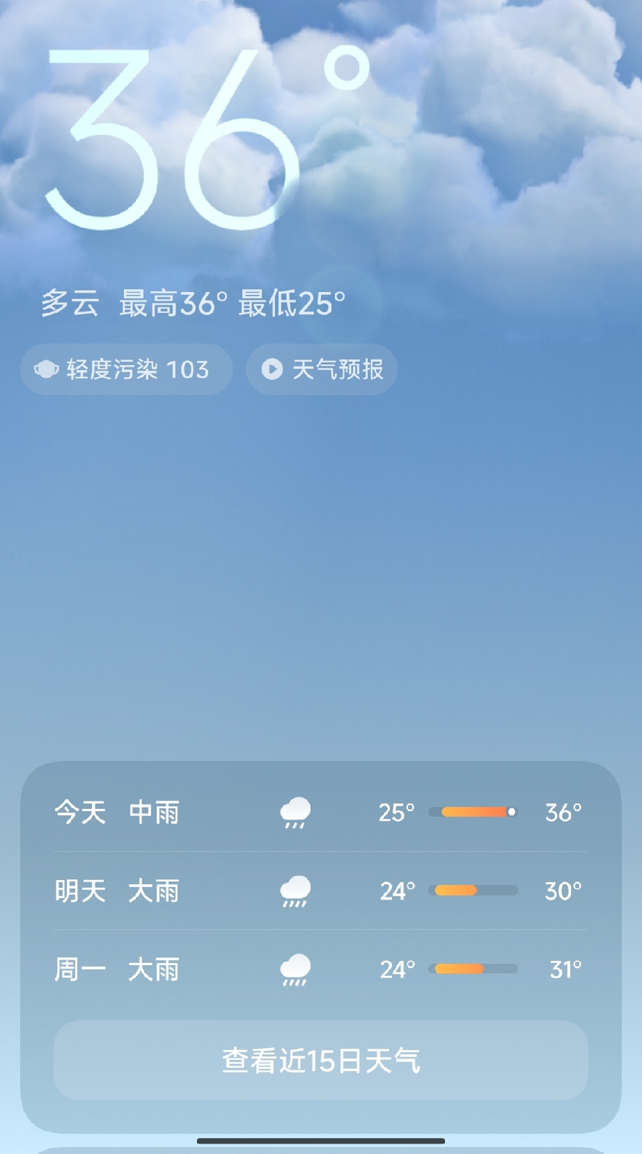 今天这天气，直接开启中雨模式啦！出门可得把伞带上，不然妥妥会被淋成落汤鸡。我之前