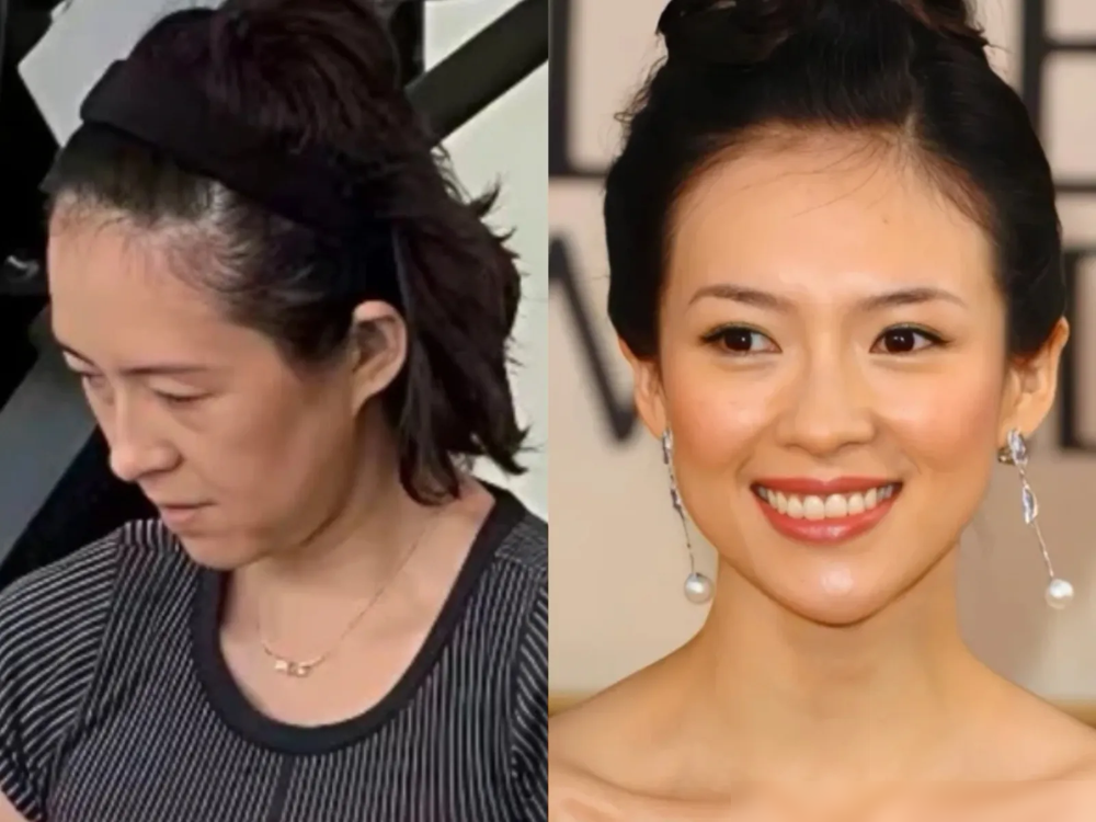 章子怡健身房素颜生图曝光，全网吵翻了！
一开始一堆人吐槽，说47岁苹果肌下垂，脸肿发福，和荧幕上的影后差太远，连医美翻车的说法都出来了。
后来章子怡正面回应，这是为了拍新片主动增了10公斤，就为了贴合痛失爱子的底层母亲角色，现在泡健身房就是为了快速恢复状态。
生图里腿部肌肉依旧紧实，哪有什么无
