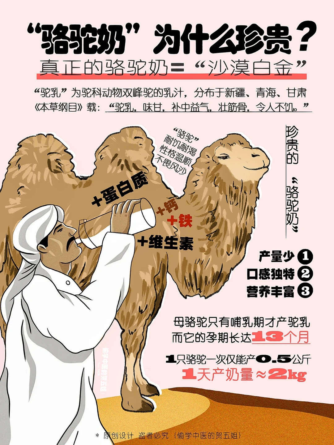 骆驼奶为什么珍贵⁉️哪些人更需要喝驼奶🔥