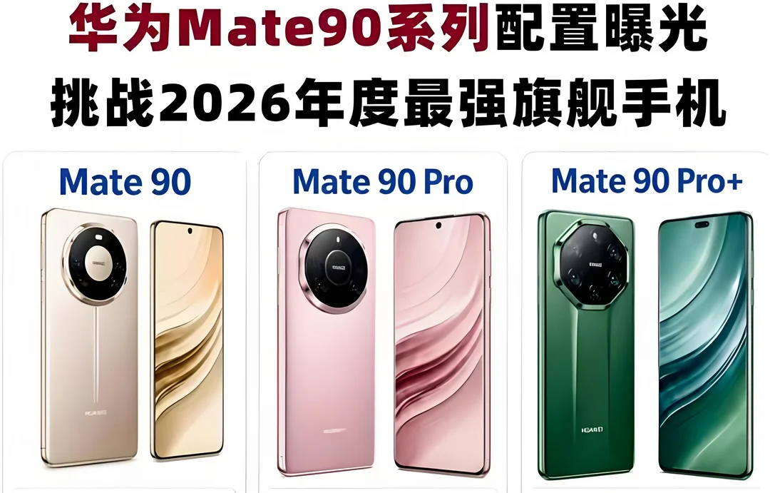 🔥 华为Mate 90全面曝光！9月见！