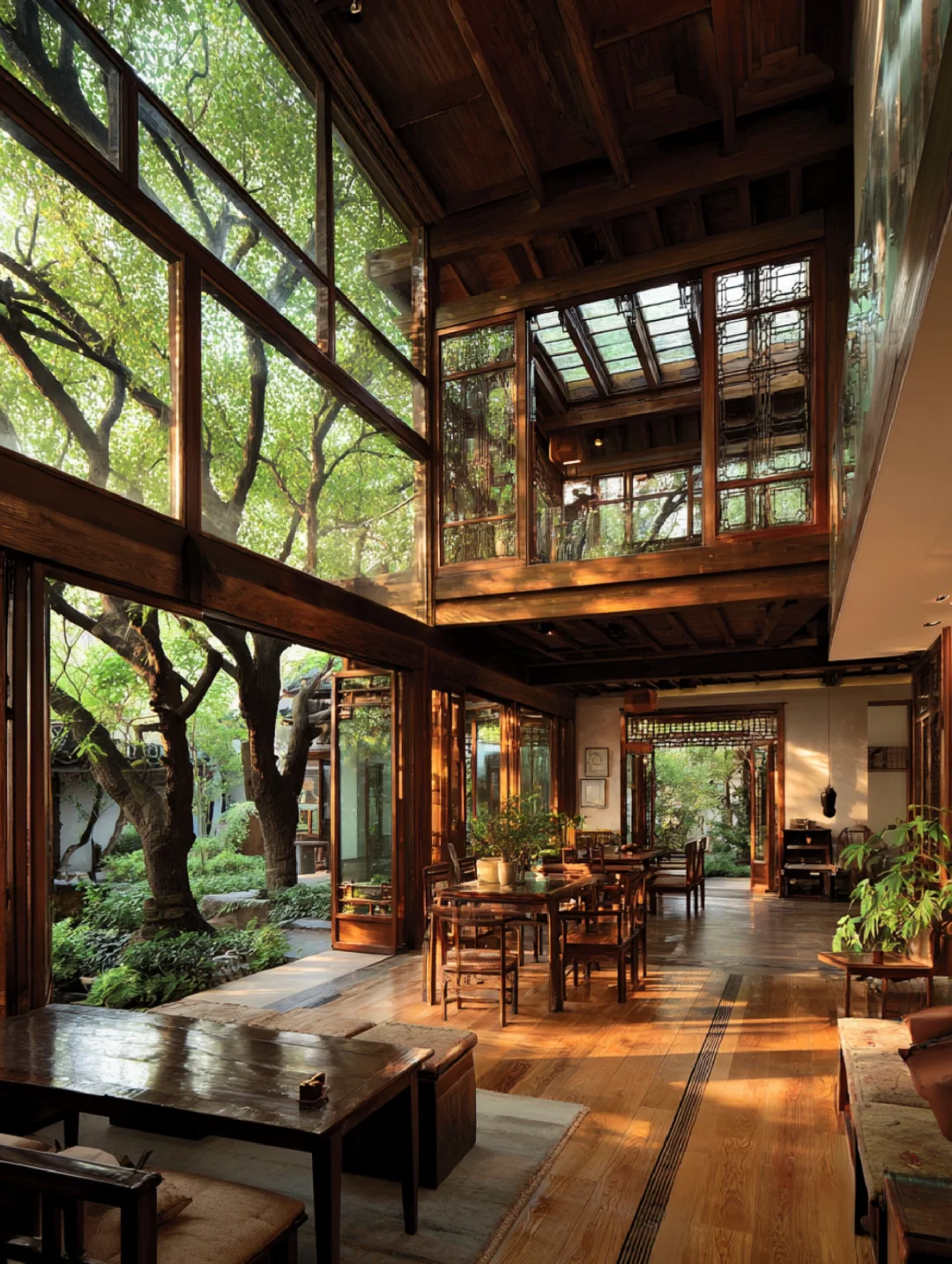 ✨最美茶室·光和木是大自然的馈赠🍃
