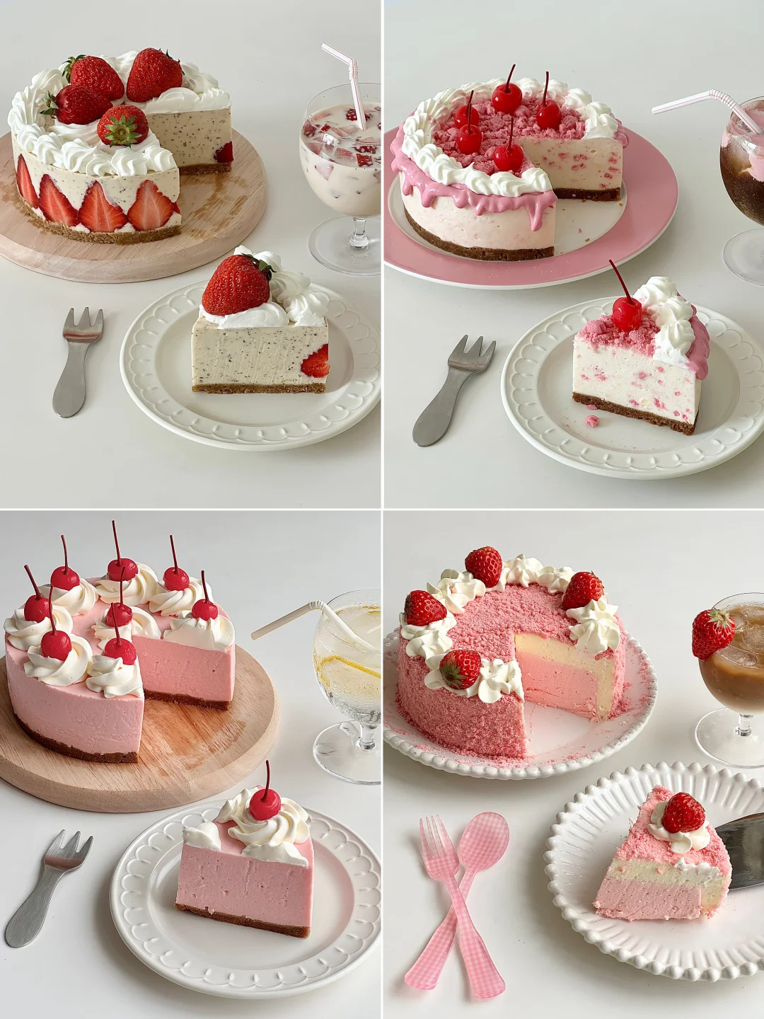 ④款适合春天的慕斯小蛋糕🍰简单又美丽