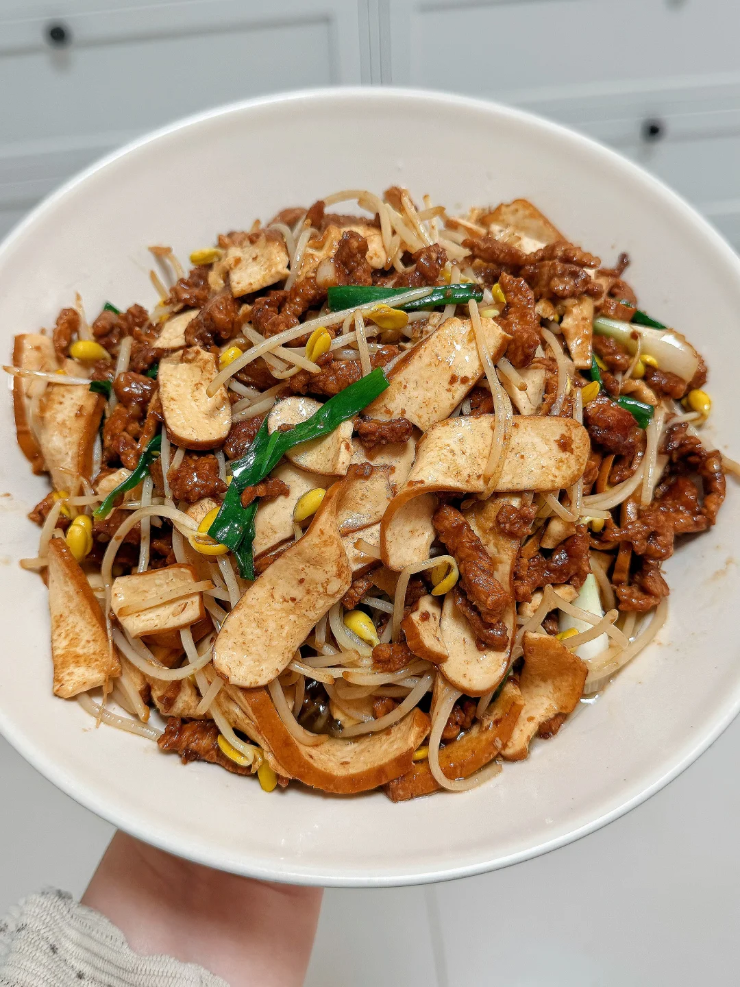 谁懂啊？豆芽豆干炒肉丝吃一次爱一次！