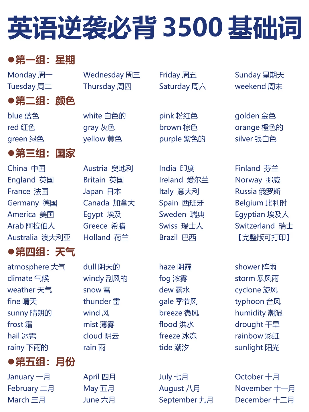 英语3500高频词！高效背单词！词汇量暴涨！