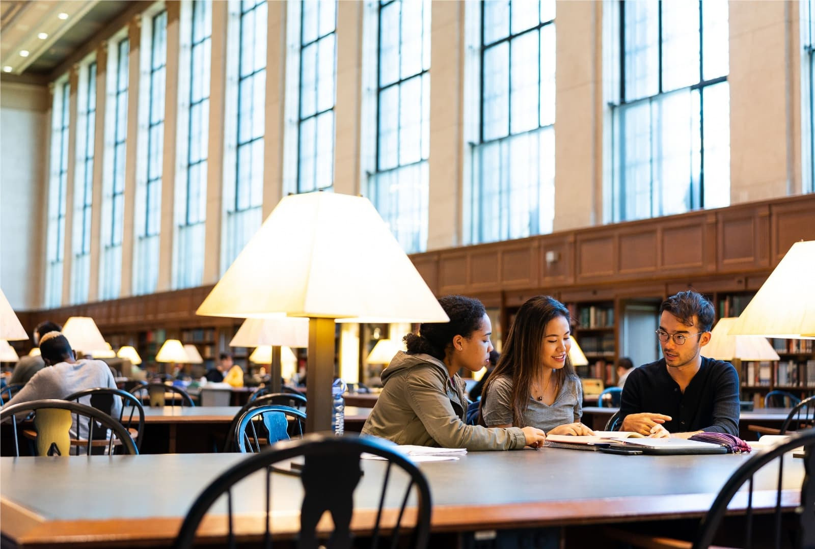 哥伦比亚学院（Columbia College）和工程与应用科学学院（SEAS）对国际学生的依赖程度远低于哥大的各研究生院。就全校而言，2025年秋季学期国际学生占学生总数的39%，在常春藤联盟（Ivy League）中比例最高。 ​