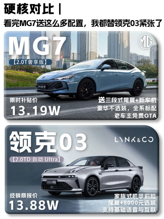 看完新MG7，我有点替领克03紧张了！