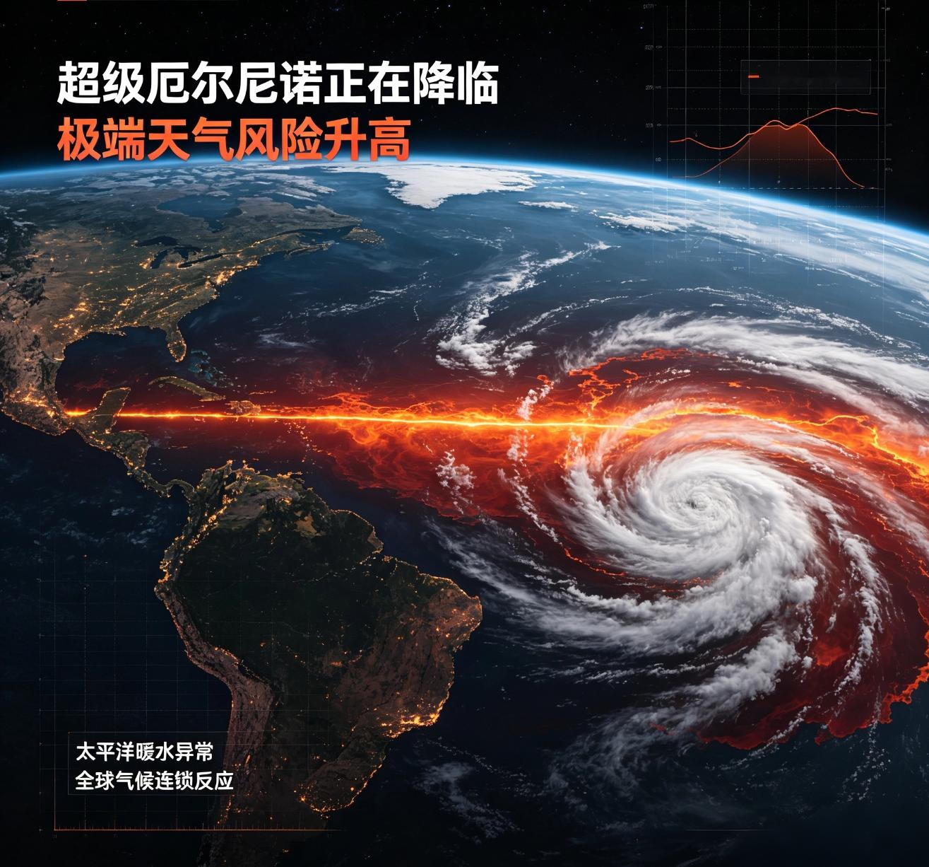 2026年9月3日，一个足以载入气象史册的日子。世界气象组织（WMO）发布最新通报，正式确认厄尔尼诺现象已形成并将持续增强，预计将发展为超强级别事件。联合国秘书长古特雷斯发出严厉警告：“超强厄尔尼诺事件正在我们眼前逐渐形成，世界已进入极端天气‘危险区’。”

这场正在酝酿的气候巨变，强度究竟有多惊人