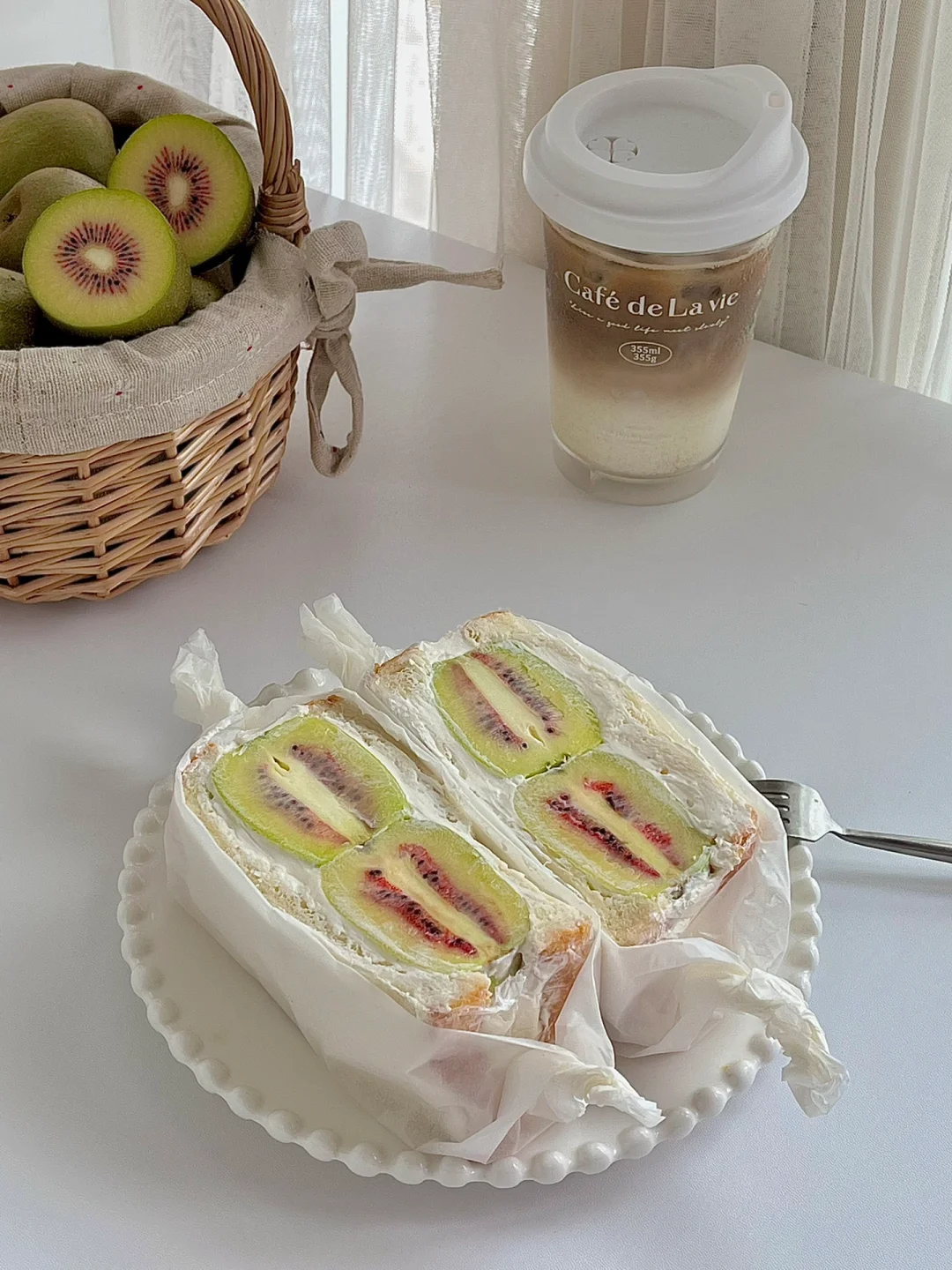 ️☀️工作日早餐｜低卡酸奶猕猴桃三明治🥪