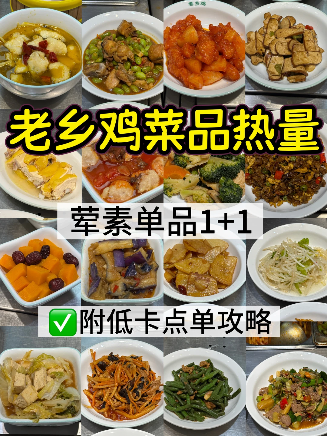 老乡鸡菜品热量自存版）用阿福管理外食热量！