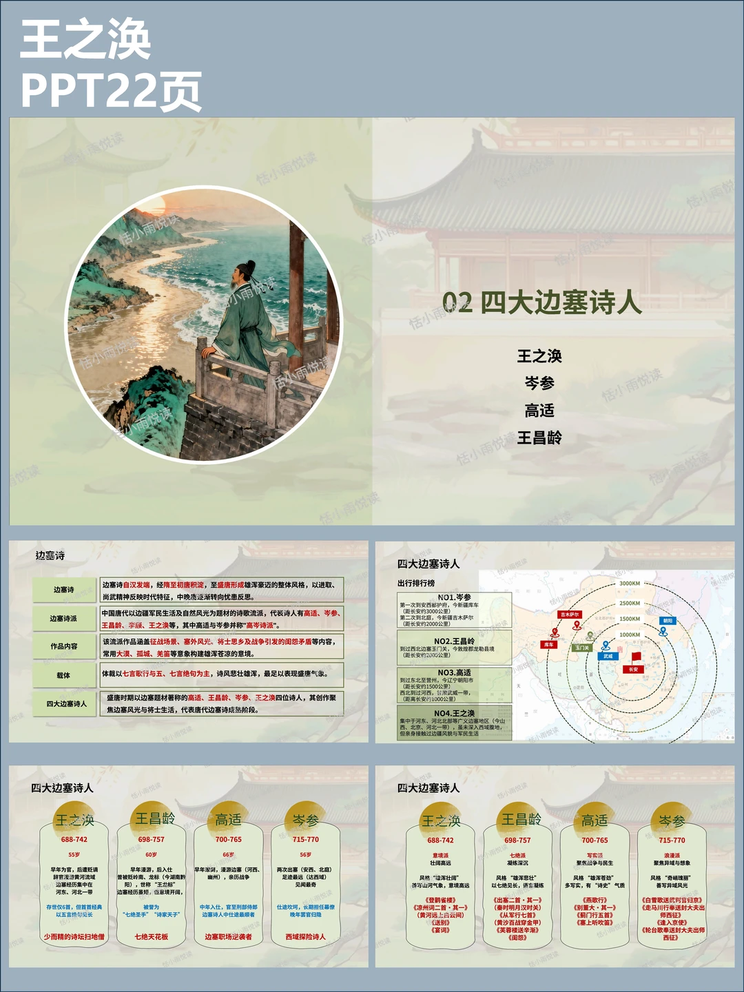 仅存6首诗：王之涣，上班摆烂，诗歌璀璨