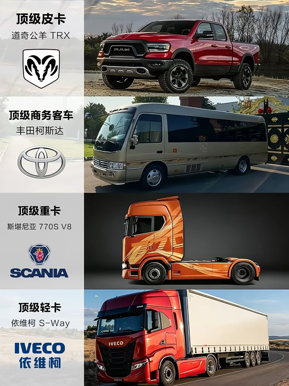 各品类天花板车型集合🚗🚛🏍️