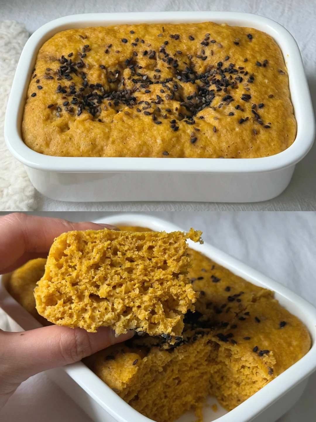 南瓜发糕🎃，搅一搅蒸一蒸软绵绵