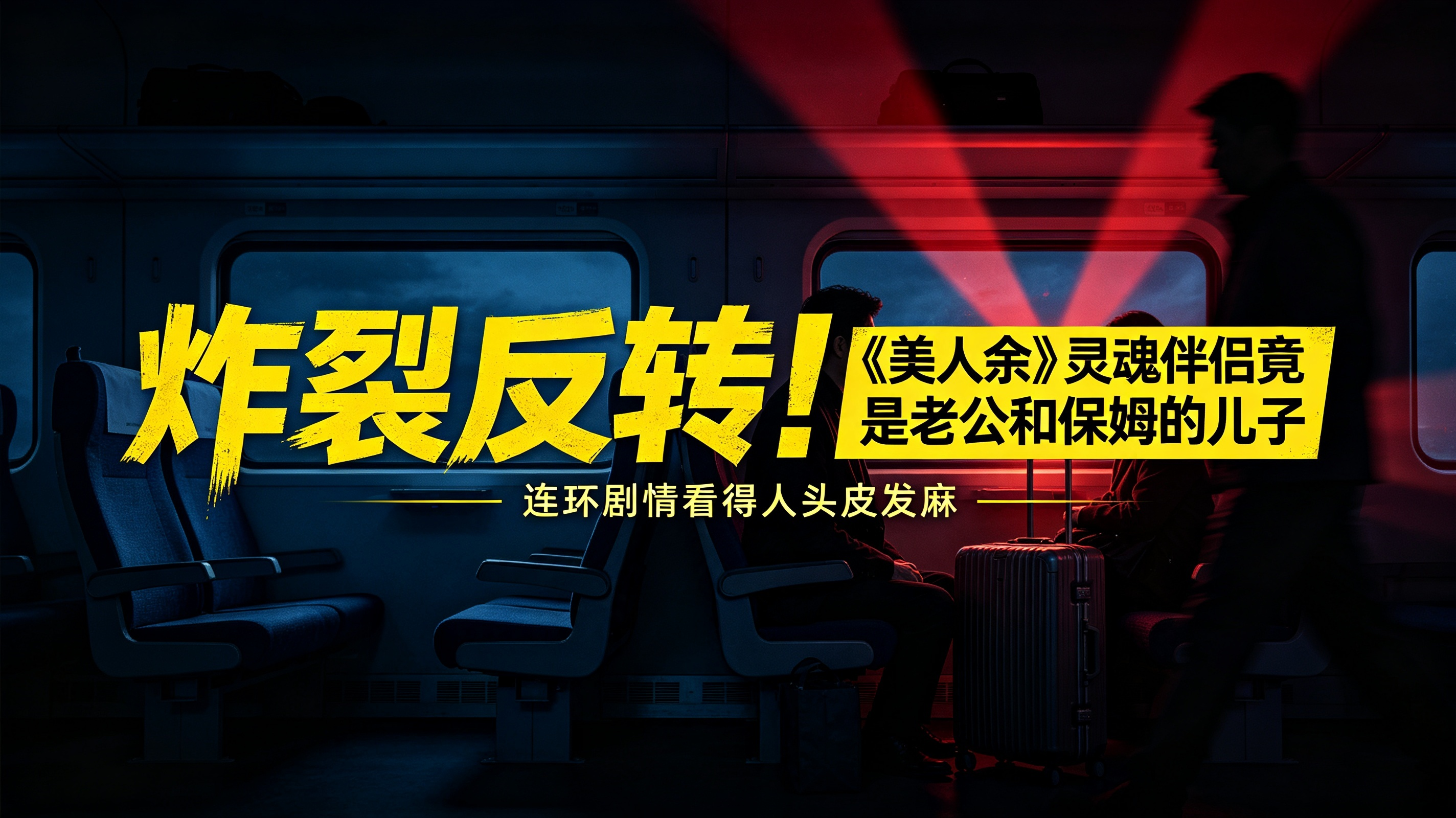 炸裂反转！《美人余》这剧情谁能猜到，高铁偶遇灵魂伴侣竟是老公和保姆的儿子
 
高铁偶遇聊得来的男生，同款耳机、同款鞋子，连大学专业都对口，女主本以为遇见灵魂伴侣，万万没想到，对方居然是丈夫和家里保姆的亲生儿子！《美人余》这连环剧情，看得人头皮发麻。
 
女主余梦当初以为嫁给温柔靠谱的良人，殊不知从求