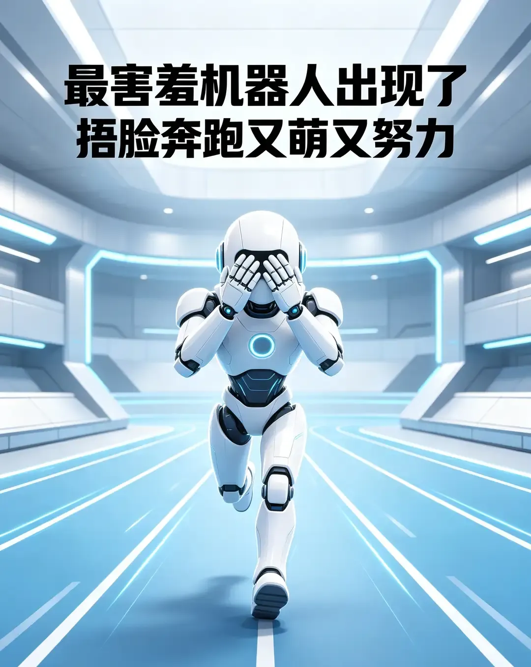 “害羞机器人”掩面飞奔刷屏全网

    8月22日，第二届世界人形机器人运动会在北京“冰丝带”盛大举办，赛场之上一众高精尖机器人同台竞技、突破极限，尽显硬核科技实力。而一台画风截然不同的人形机器人意外爆红，凭借娇羞呆萌的反差姿态，被网友称作史上最害羞机器人，“我不听我不听”的趣味梗更是刷屏全网。