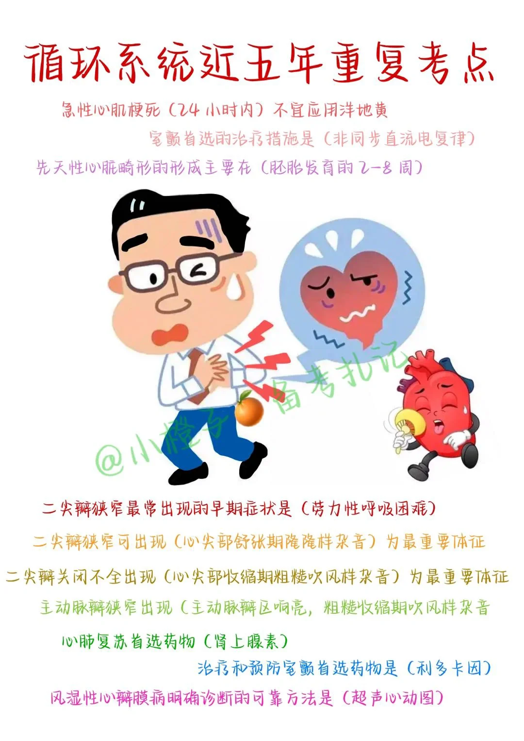 📖护师笔记｜7月会考｜循环记住分到手🧐