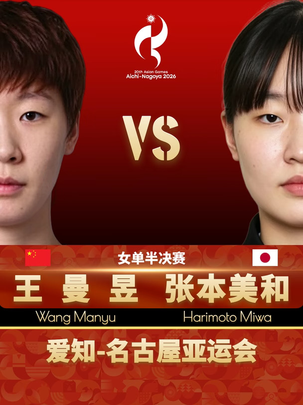 王曼昱🆚张本美和