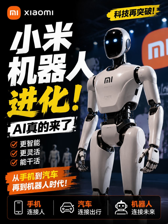 🤖小米机器人进化！AI真的来了🔥