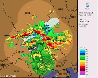 目前广州各区均已出现降水，但强降雨主要出现在广州北部，增城、花都、从化...