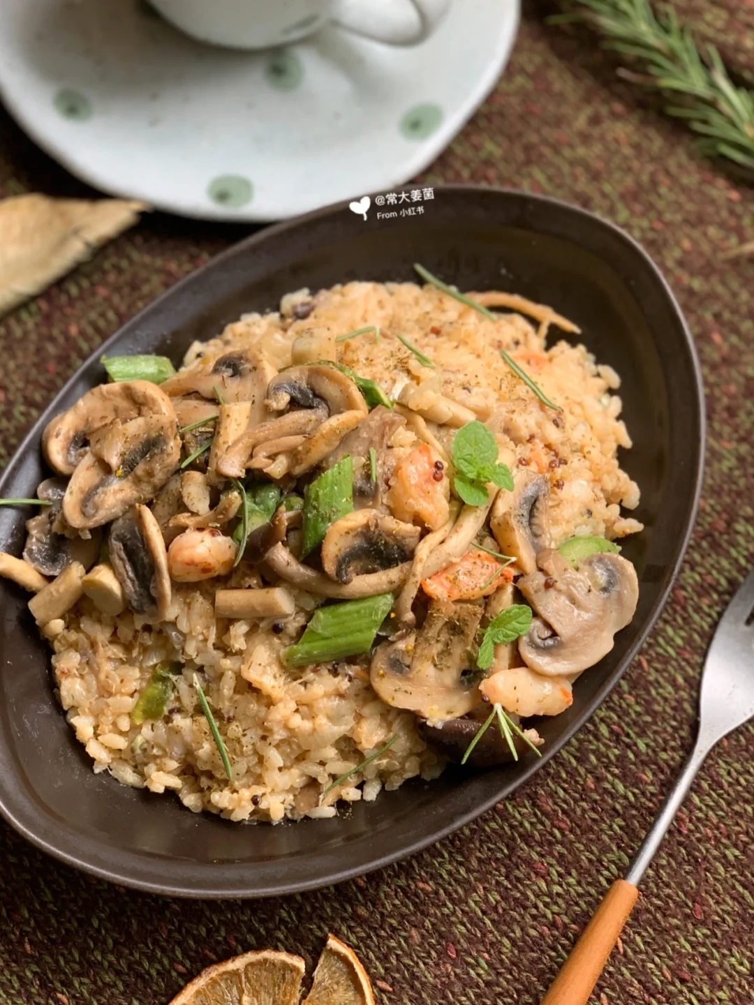 Risotto意式杂菇干酪烩饭🍄鲜到眉毛掉下来