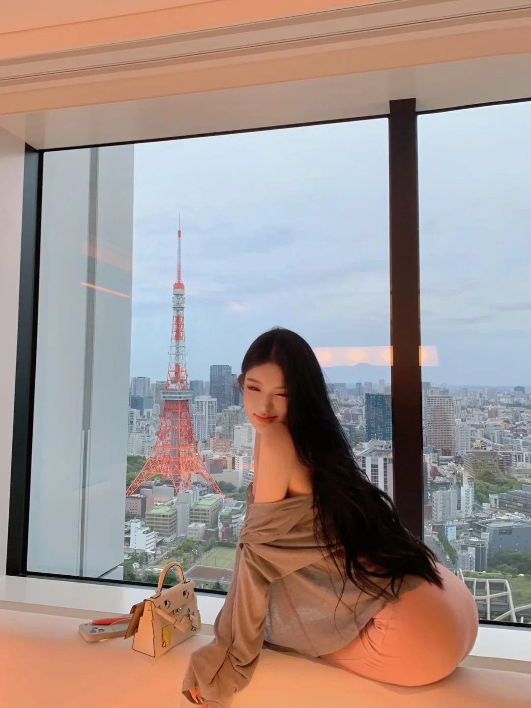 粉色裙好显温柔