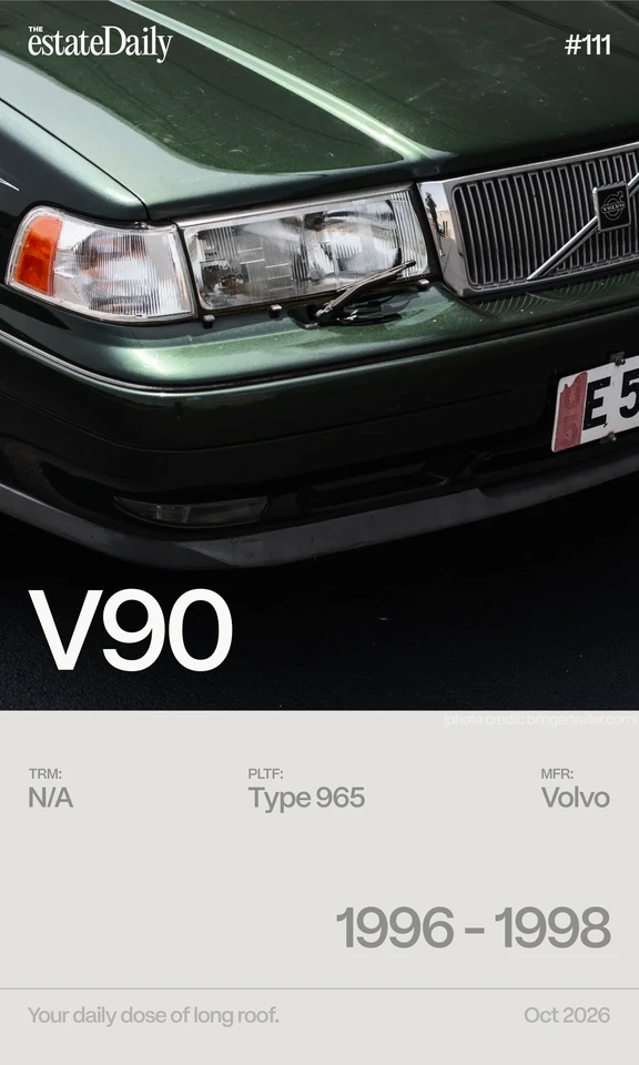 只生产了两年的初代沃尔沃 V90 | estd #111