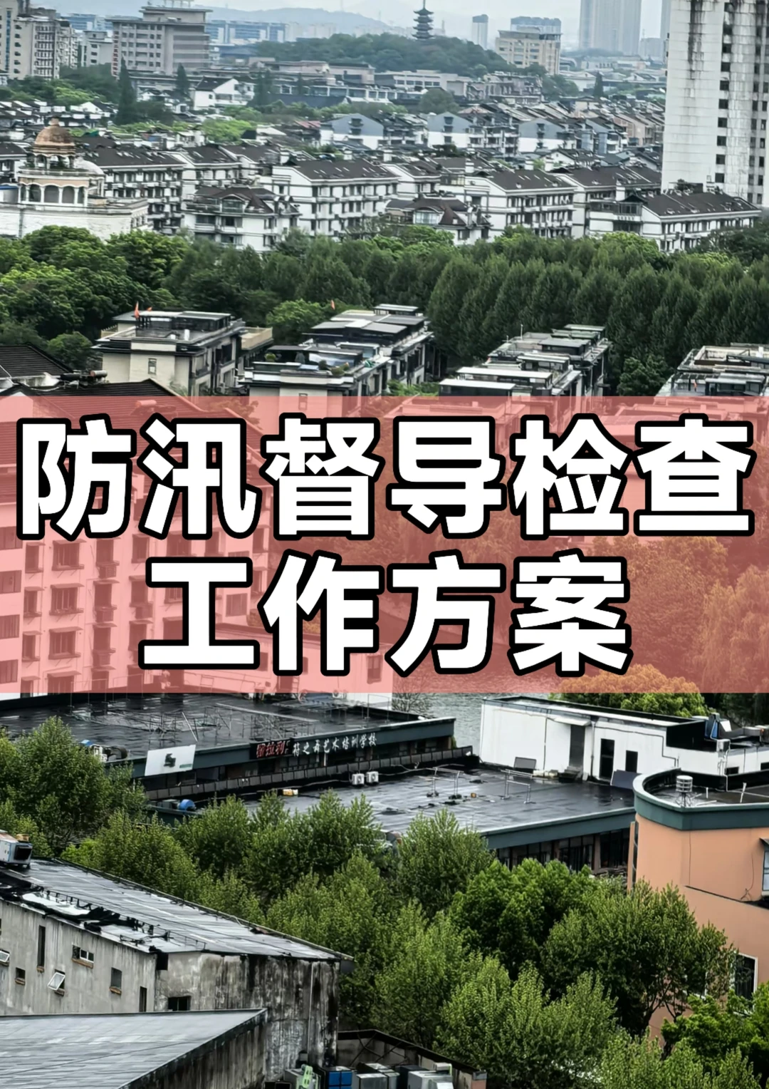 体制内：防汛督导检查工作方案