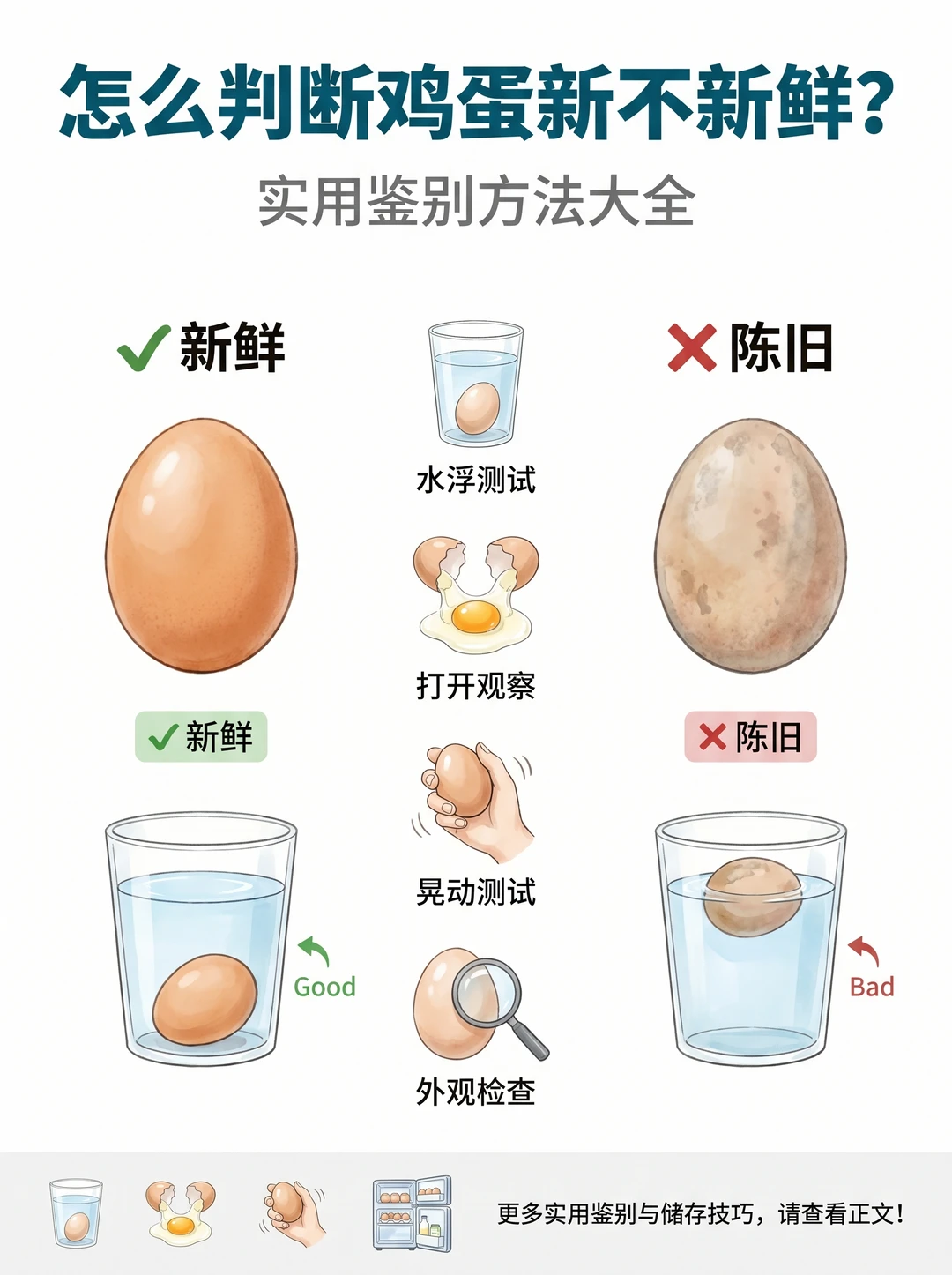 🥚鸡蛋你真的会挑吗？4招一眼看穿！