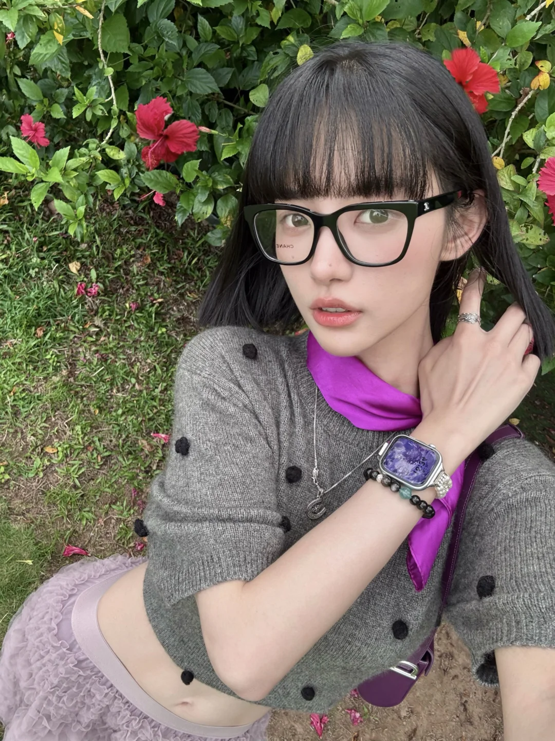 今天长这样💜👓