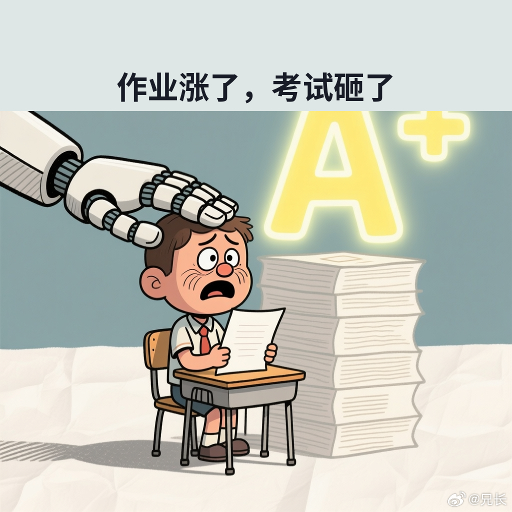 你知道现在学生用AI有多普遍吗？前两天看到个研究，跟踪了两万七千个中国学生，12到18岁的，八成都在用豆包、DeepSeek这类的工具。

这研究是斯德哥尔摩大学和港大的人做的，跟踪了半年。结果挺有意思：用AI的学生，平时作业平均分涨了18%，看着挺美。可一到考试——就是不让用AI的那种——反而比不用A ​