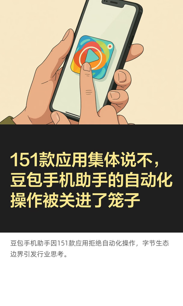 151款应用集体说不，豆包手机助手的自动化