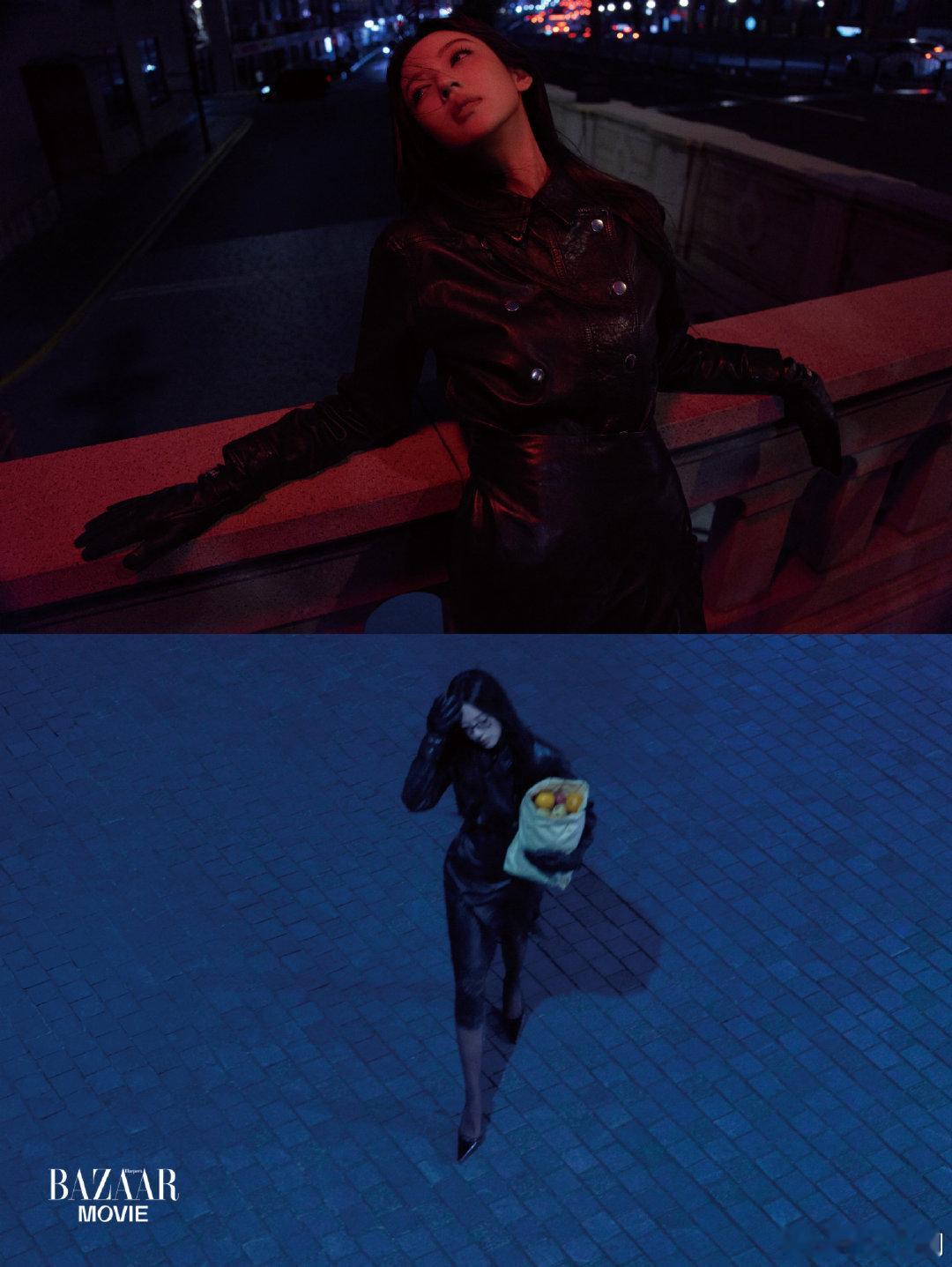 #何瑞贤时尚女魔头即视感##上海的夜色哪有何瑞贤美#都市暗夜大片，何瑞贤飒酷魅力直击人心。 ​