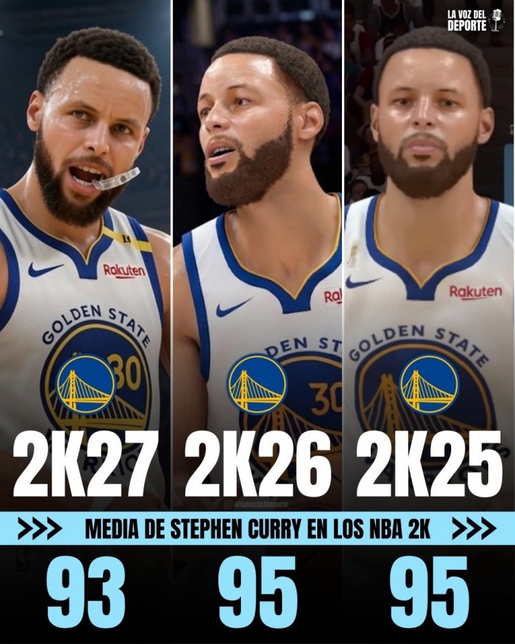 库里生涯NBA2K能力值变化 ​
