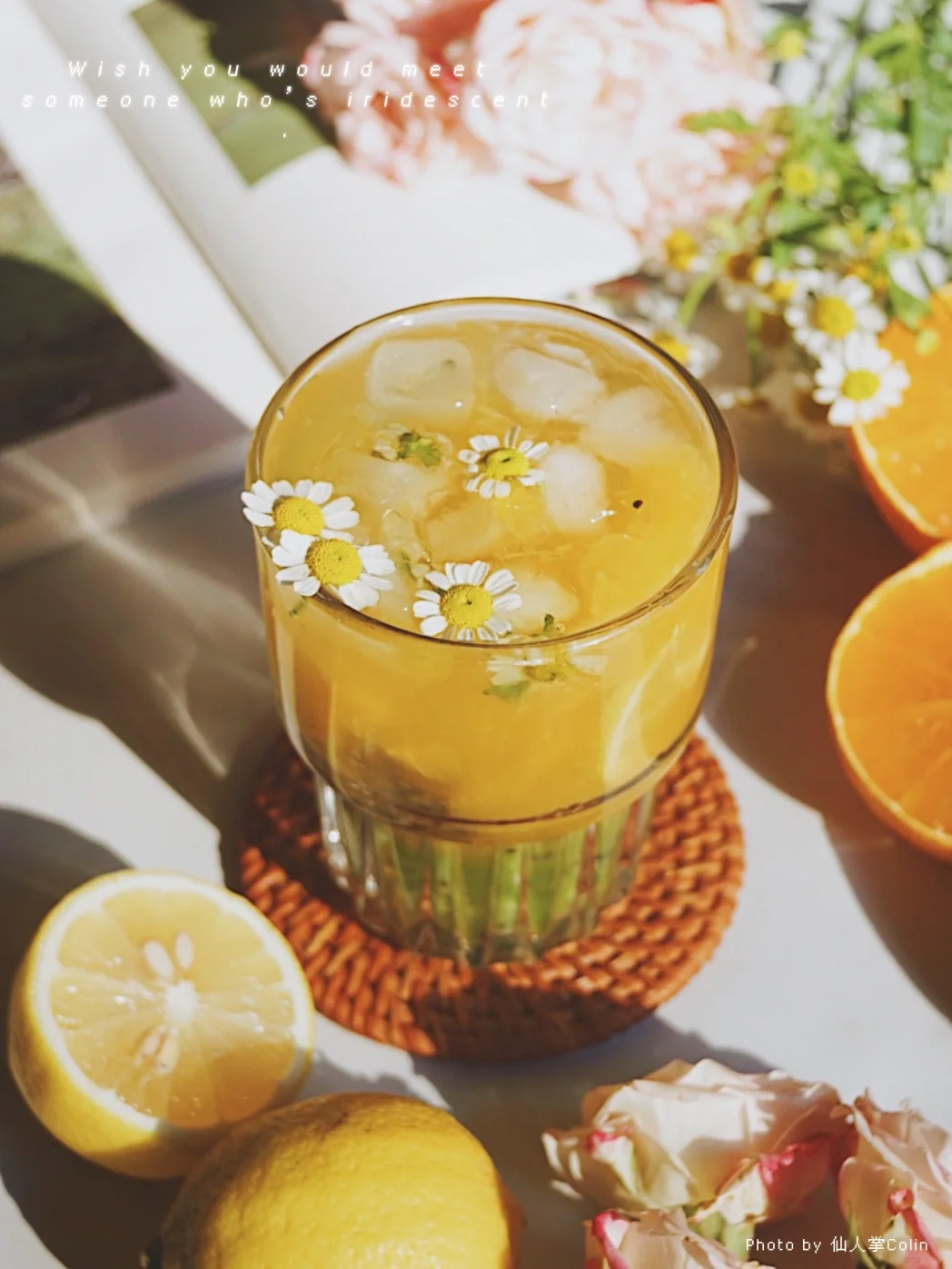 宅家速食丨自调雏菊果味气泡酒🥂