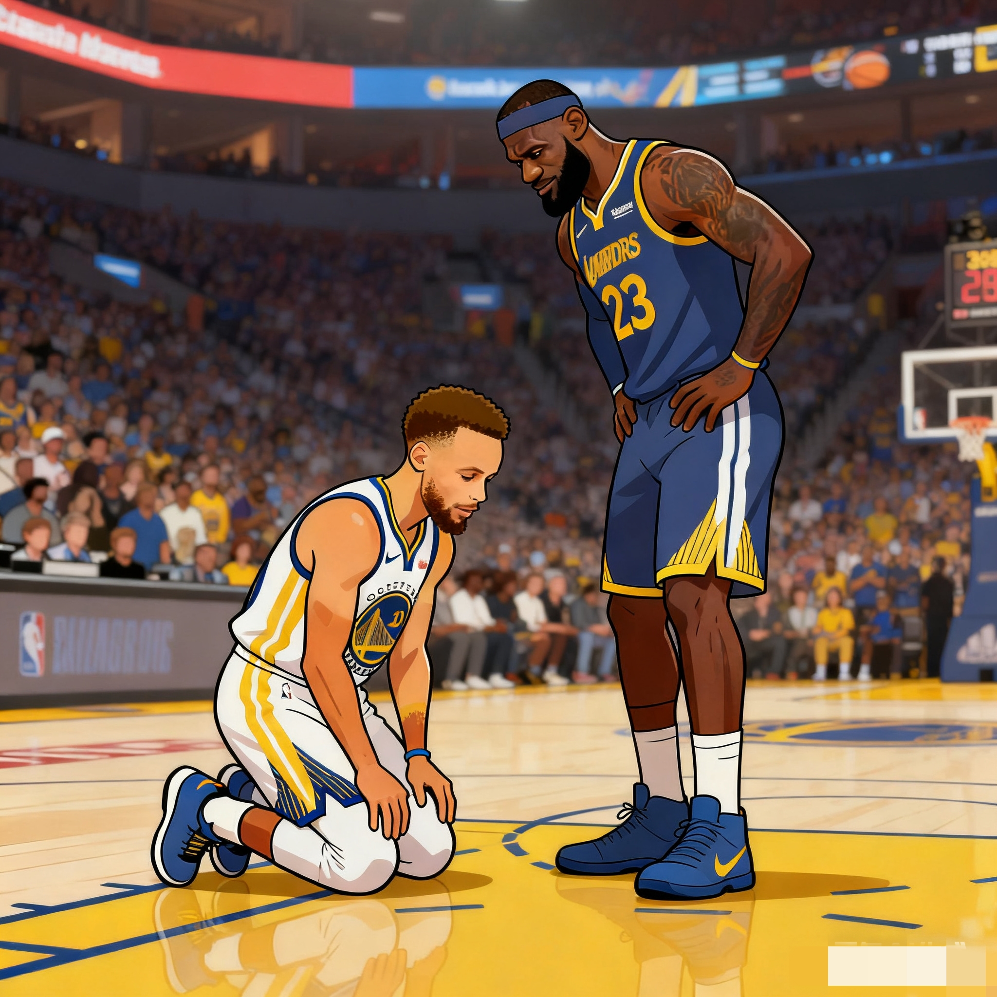 詹姆斯本赛季最低得分10投得10分，而库里本赛季最低得分11投得9分...