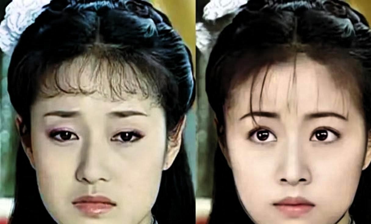 林心如把夏紫薇演成了白月光，到了第三部换成马伊琍，当时几乎全网都在唱衰。
毕竟在琼瑶的片场里，女主角的眼睛不但得像铜铃一样又大又亮，连掉眼泪都得卡着台词节奏，不能早也不能晚。
可马伊琍偏偏是个反面教材。
她打小就不是那种标准的大眼美人，十六岁前甚至还是个单眼皮，后来长开了，眼睛也是细长微弯，亮