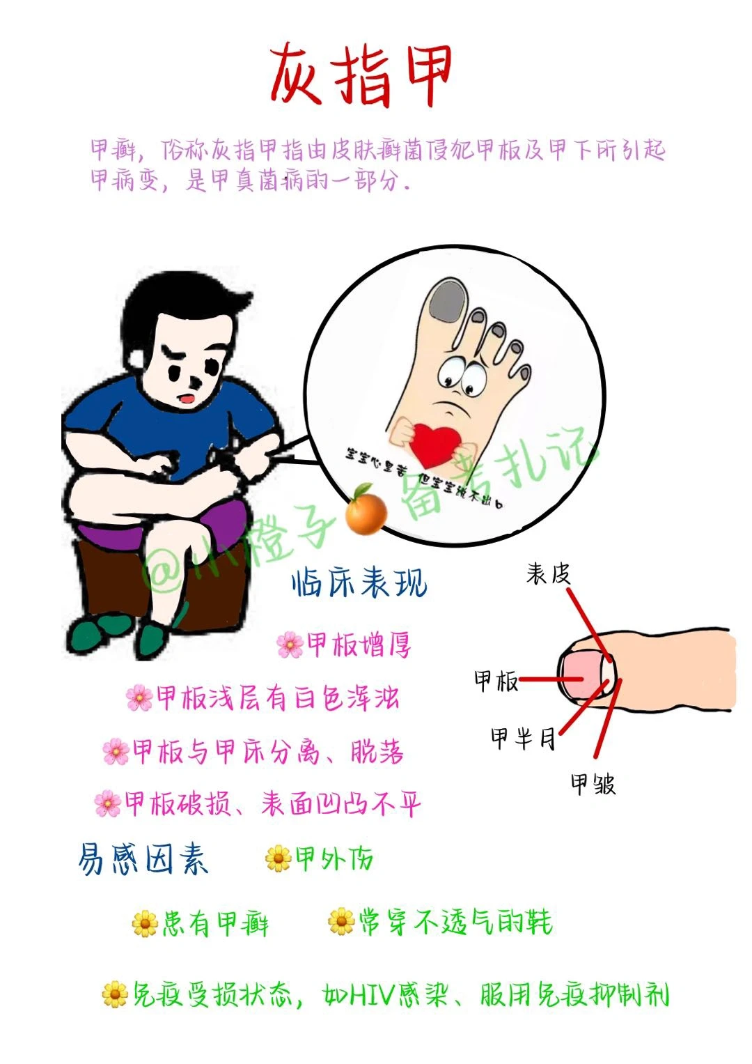 📖护师笔记｜灰指甲😫