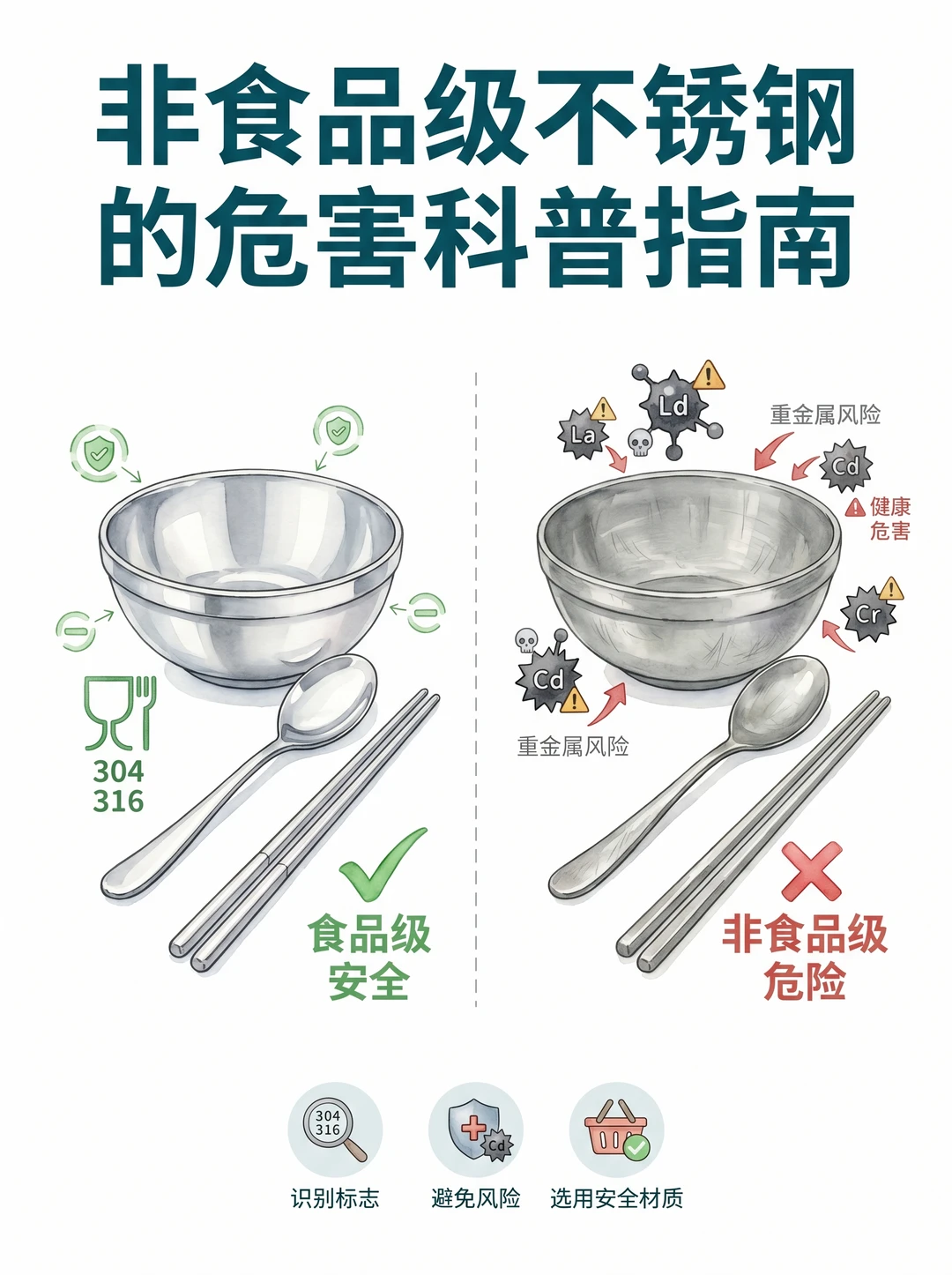 厨房避坑：哪些场景必须用食品级不锈钢？