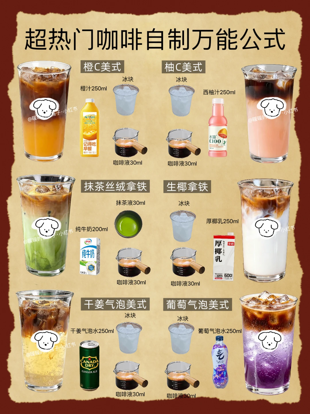 超好喝的冰咖啡！一周咖啡不重样！咖啡脑袋冲