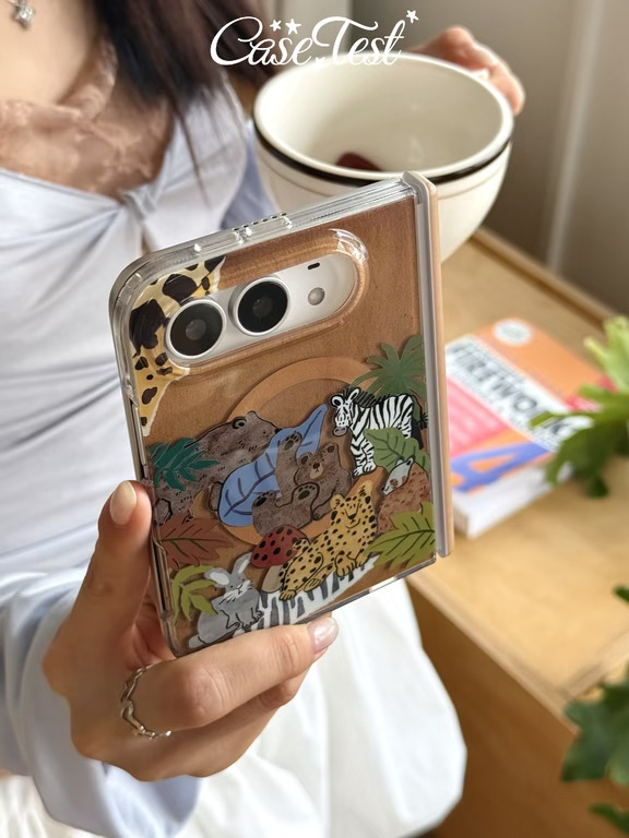 新品*🐆个性涂鸦氛围感iPhoneDuo手机壳🌿