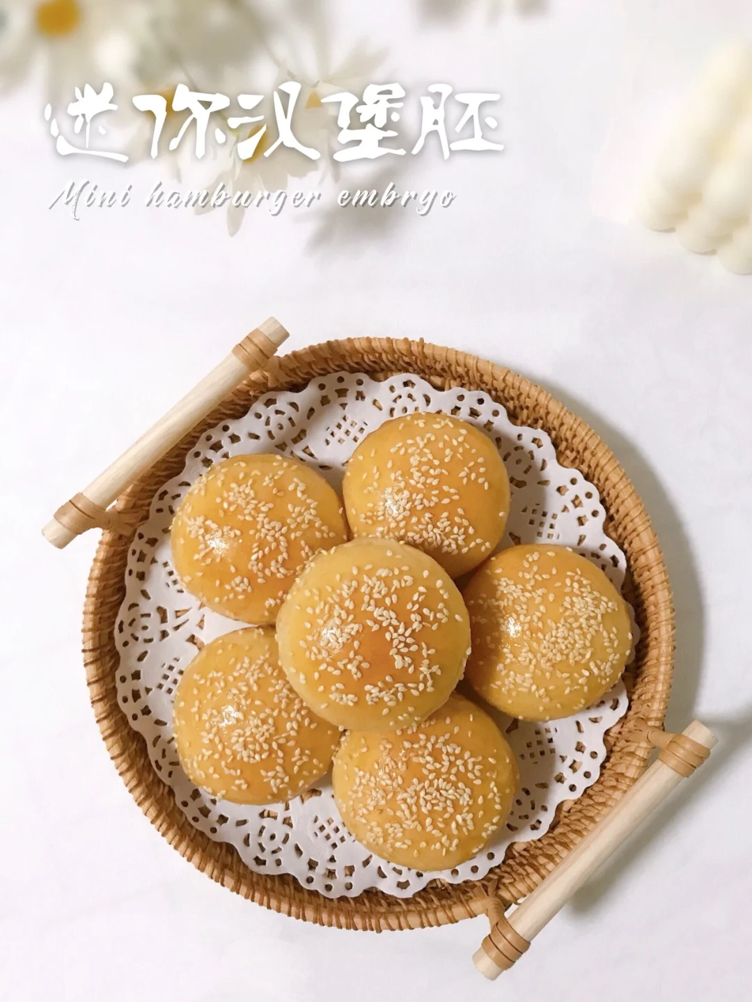 迷你汉堡胚🍔小小一个～超可爱！哄娃神器‼️