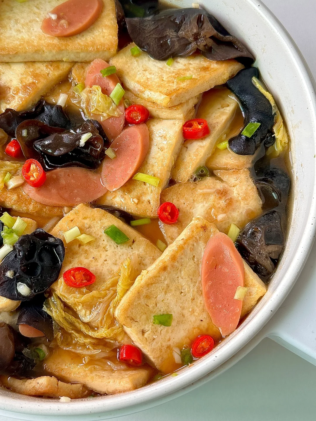 冬季快手菜！低卡美味的白菜豆腐煲赶紧来学！