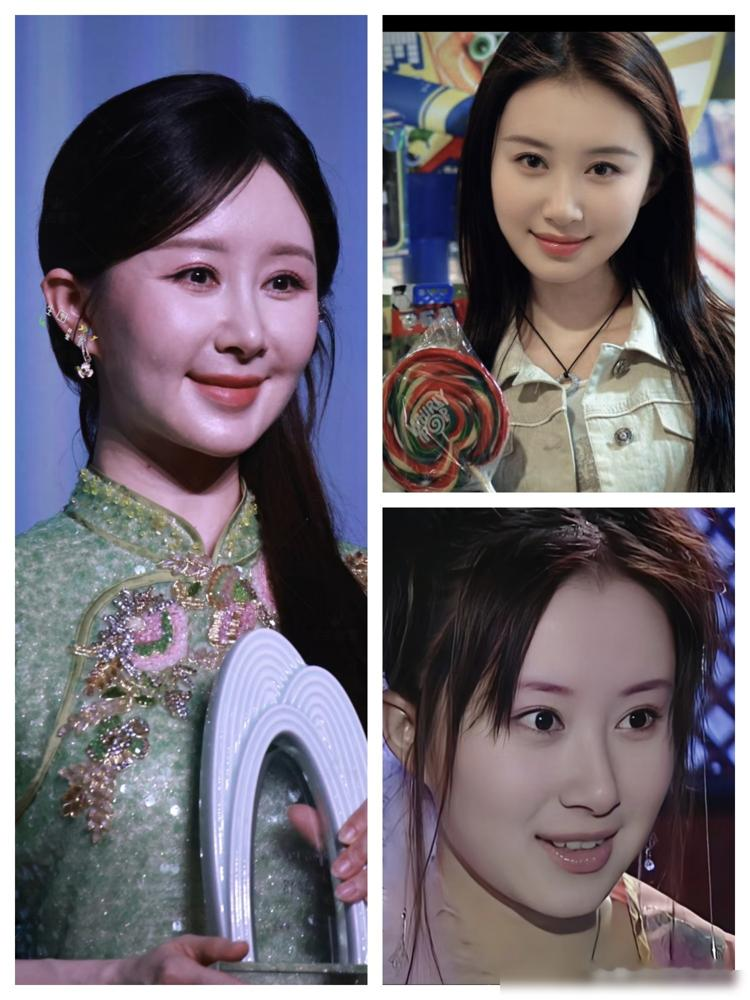 舒畅和宋佳同台领奖，生图一出来评论区直接炸了。38岁的舒畅，脸上苹果肌鼓得像塞了两颗糖，笑都笑不动。旁边45岁的宋佳，法令纹、眼纹全在，反而被夸高级。一个像蜡像，一个像活人。
这事最扎心的不是脸变了，是当年的小玉和傻妞，真回不来了。那张脸上写满了用力过猛四个字。宋佳赢在哪儿？赢在她敢老。
舒畅不