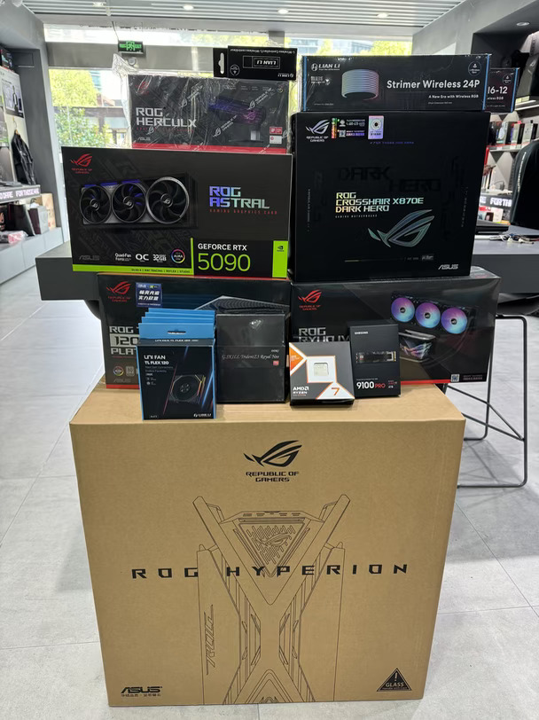 ROG全家桶9850X3D+RTX5090夜神