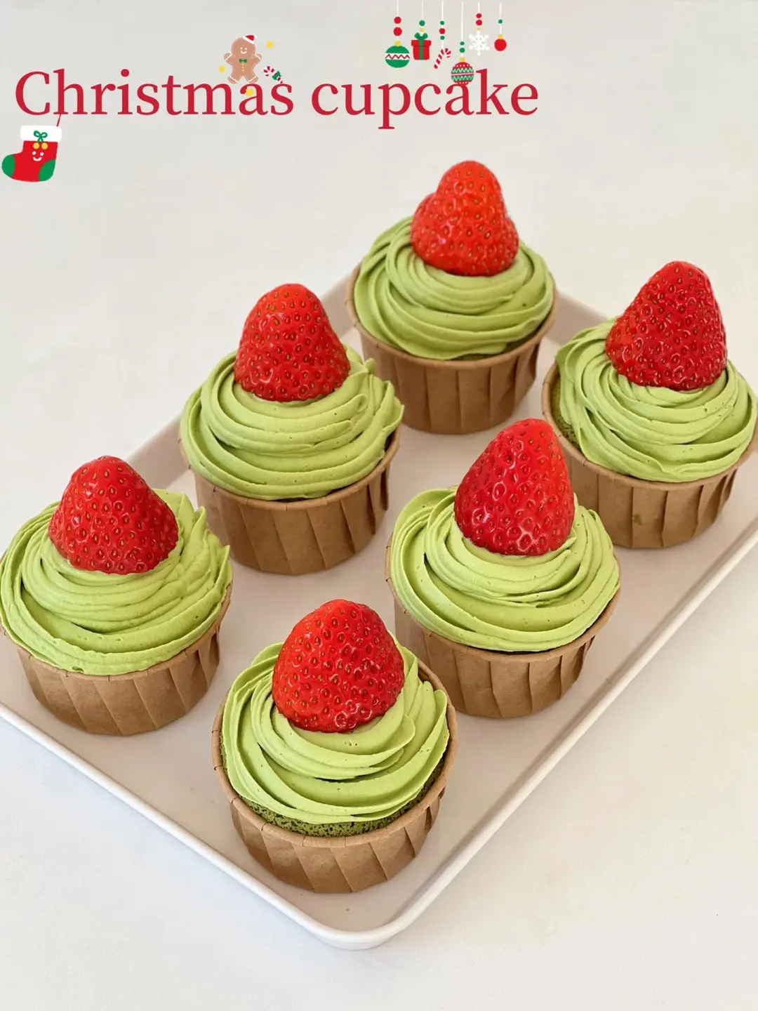 🎄圣诞风纸杯蛋糕|不开裂不回缩|附详细教程