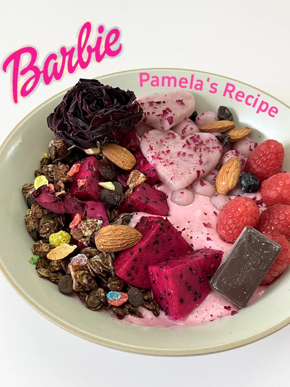 今日早餐 | 💕Barbie Pink酸奶碗，少女心