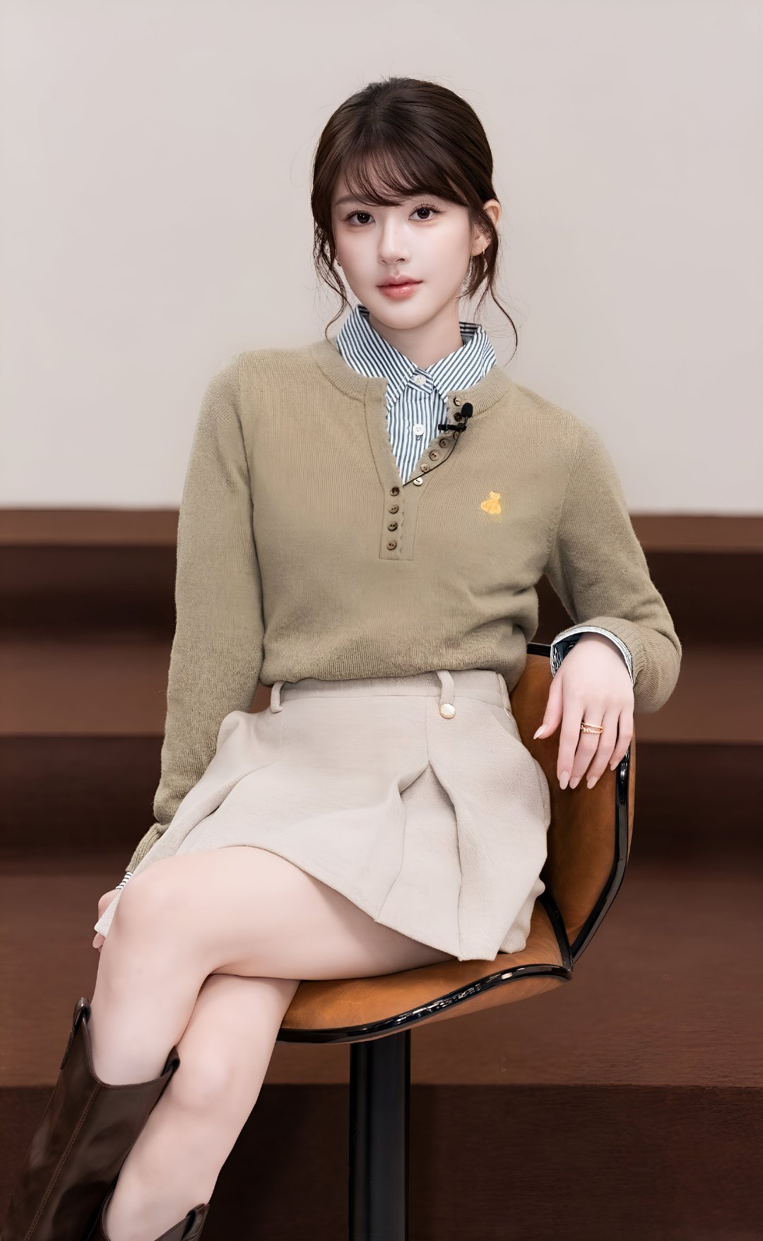 我喜欢这几张 完全韩剧女主
小露和高腰裙还有白色外套太搭了

#赵露思# ​