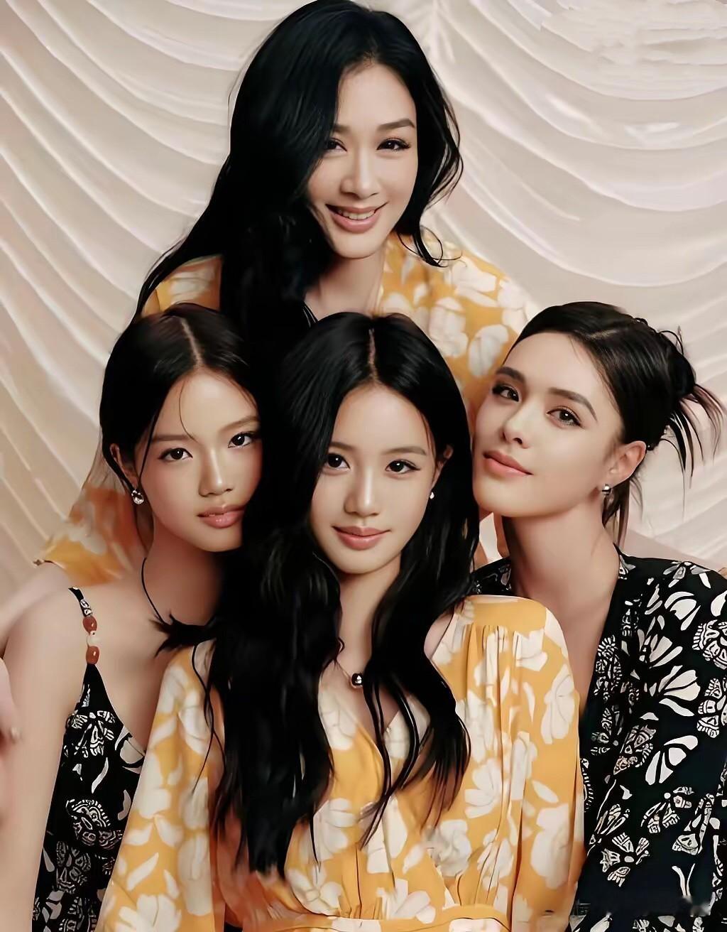 钟丽缇的三个女儿个个貌美如花！

大女儿：张敏均今年28岁，爸爸是钟丽缇第一任丈夫比利时人。

二女儿：张思捷今年18岁，三女儿张凯琳今年16岁，俩人的爸爸都是钟丽缇第二任丈夫台湾人严铮。

不得不说开始羡慕起张伦硕了，这么漂亮的脸蛋家里竟然有四个，而且钟丽缇还特意把三个女儿的姓都改姓张，非常有爱的